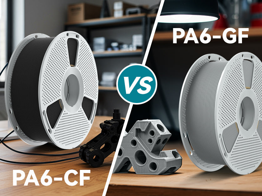 SUNLU PA6-GF vs. PA6-CF: Der ultimative Vergleich für Hochleistungs-3D-Druckfilamente