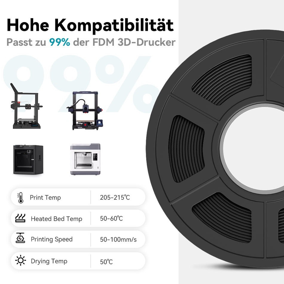 [MOQ 3 Rolle] PLA+ (PLA PLUS) Filament 1KG