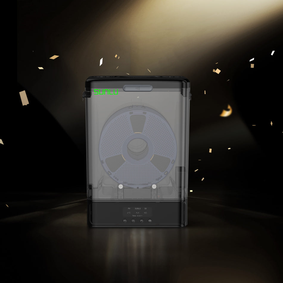 [Black Friday 20 % Rabatt] SUNLU FilaDryer SP2, 2-in-1 Filament Trockner kombiniert mit Aufbewahrungsbox, bis zu 70℃(158°F) Trocknung und nahtlose Lagerung, kompatibel mit Spulengröße 1kg×2 oder 2kg×1 oder 3kg×1