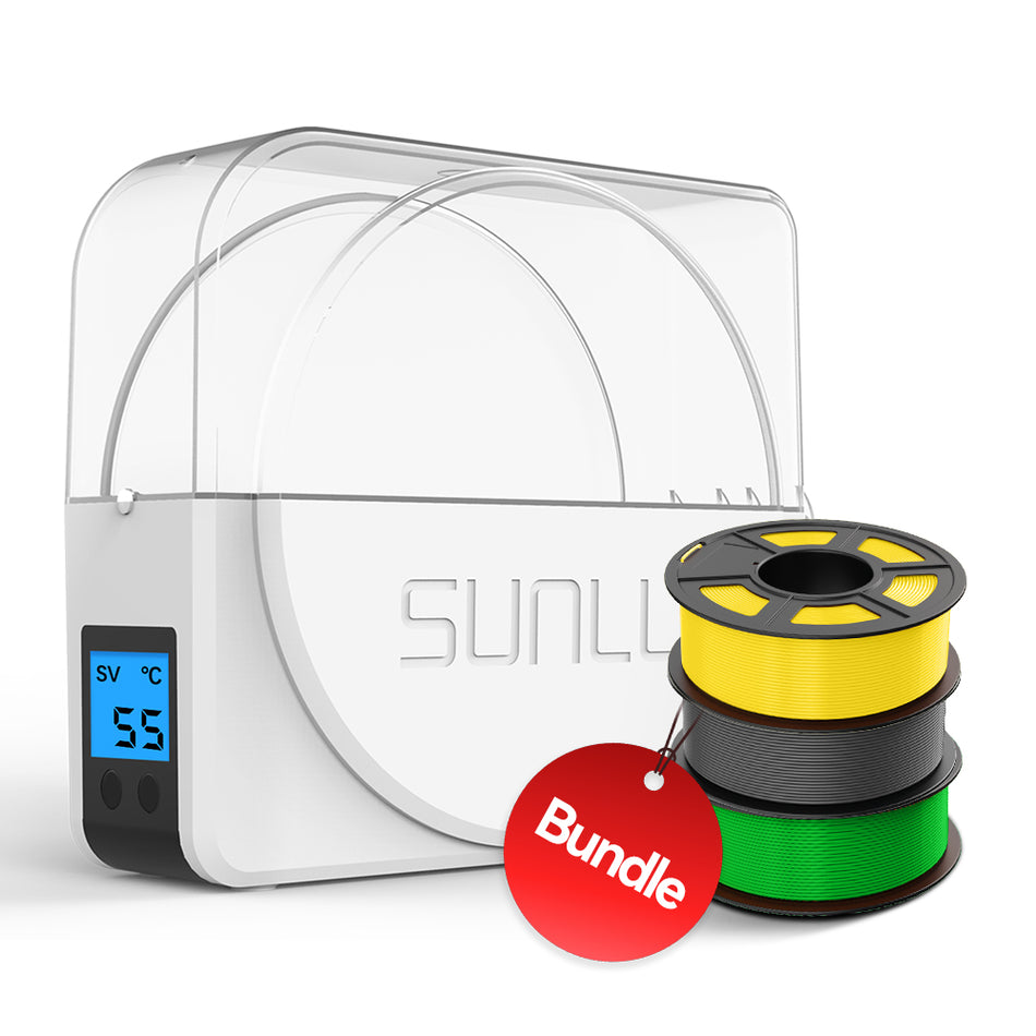 SUNLU S1 Plus Filament trockner für feuchtes Filament beim 3D-Druck